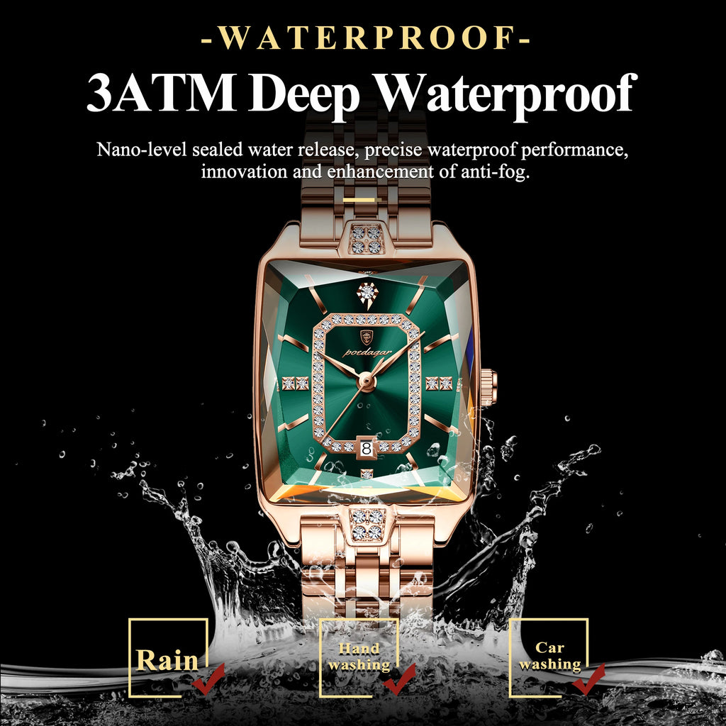 Orologio da donna POEDAGAR di lusso, impermeabile