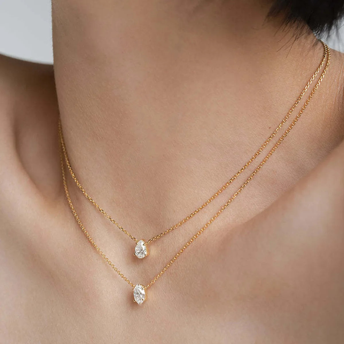 Collana Choker Multistrato con Zircone
